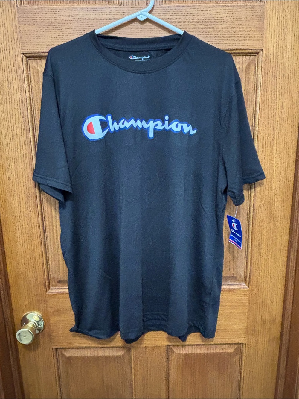 Champion Black Short Sleeve Tee Sz XL. NWT